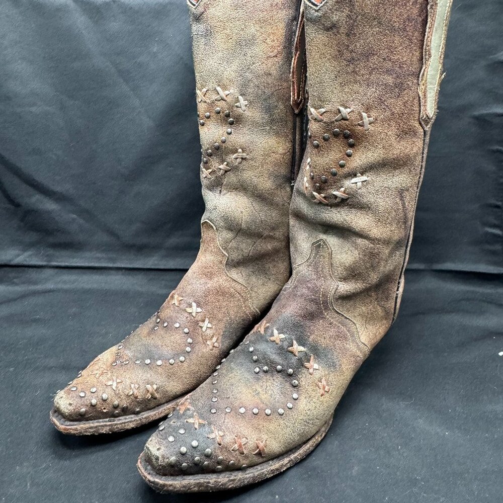 Vintage Women's Dan Post Western Cowgirl Boots Size 6.5